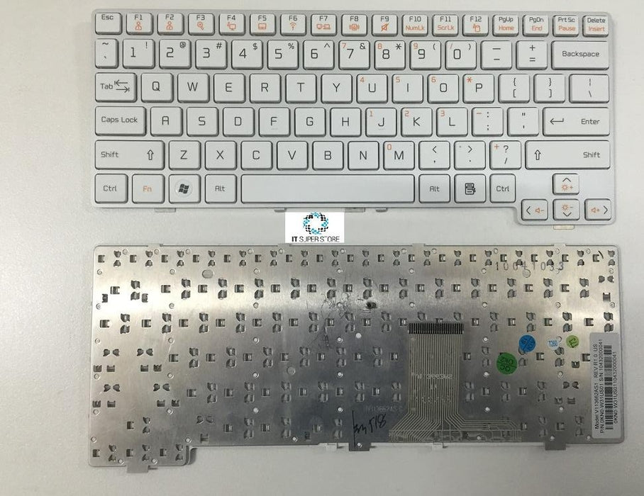 LG X170 Series Laptop Keyboard White- Silver Frame V113662AS1