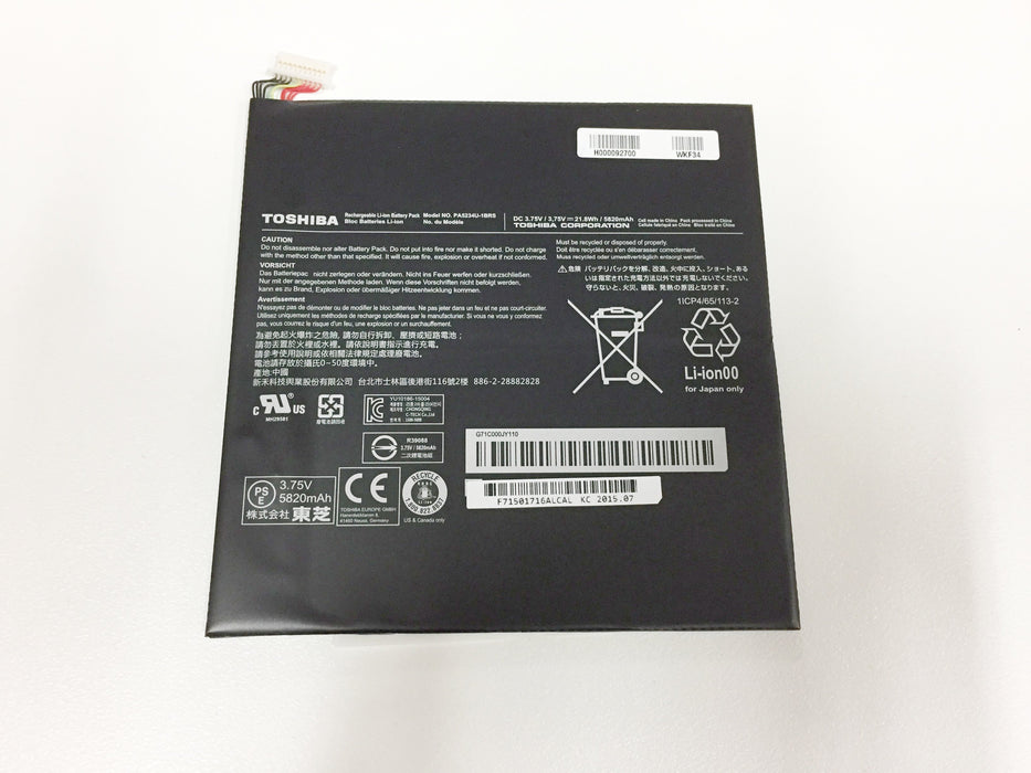 Genuine Toshiba PA5234U-1BRS Laptop Battery H000092700