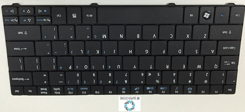 Acer Aspire One 751 751H  ZA3  ZA5 Series Laptop Keyboard Black PK130I23A00