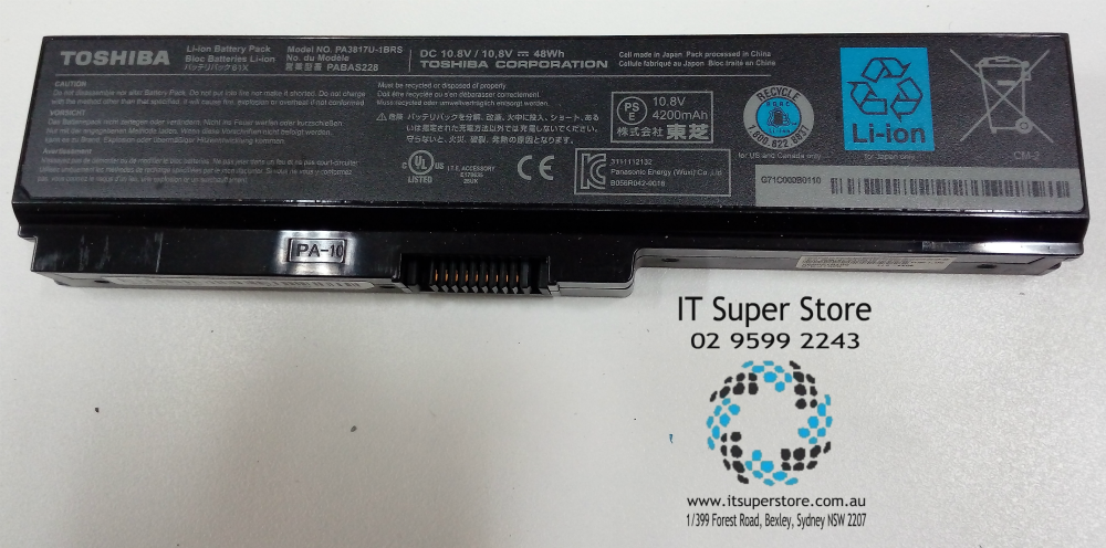 Toshiba Satellite Pro Series C650-PSC13A-01301J psc12a-02800T Laptop Battery V000210180