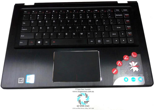 LENOVO YOGA 700-14ISK LAPTOP KEYBOARD TRACKPAD TOP CASE AP0YC000200