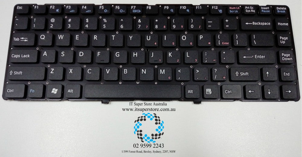Sony Vaio VPCEA15FG  PCG-61212W Replacement Laptop Keyboard without Bracket