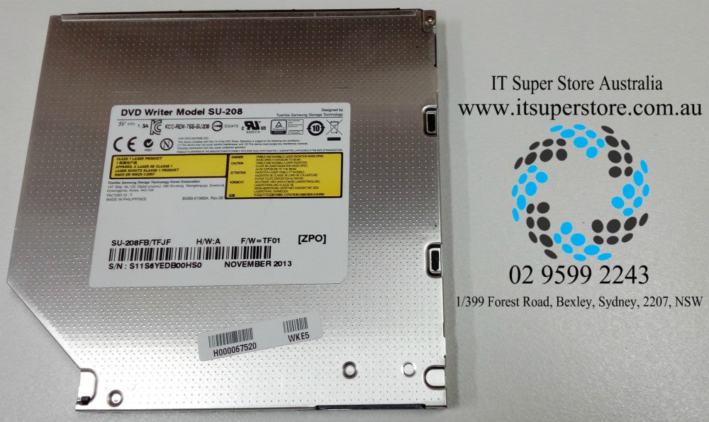 Toshiba DVD Writer Sata Optical Drive SU-208 K000151940