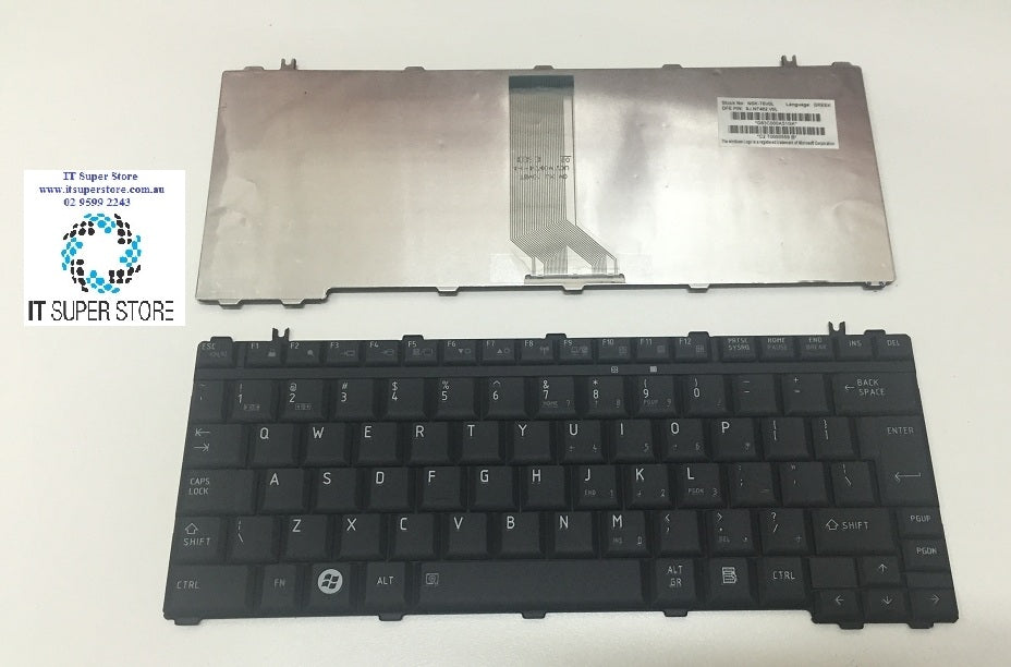 Toshiba Portege M900 U500 Series  Laptop Keyboard Matte  9J.N7482.V0L
