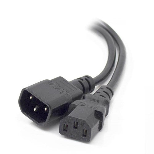 ALOGIC 2M IEC C13 to IEC C14 Computer Power Extension Cord Male to Female Black
