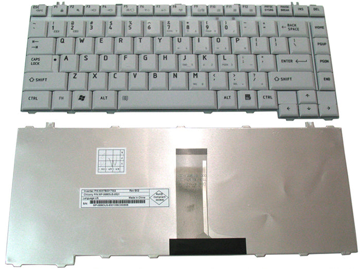 Toshiba Satellite A200 A205 A210 A215 A300 M200  Laptop Keyboard Grey  V000090470