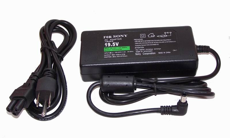 SONY VAIO PCGA-AC19V9  VGN-NR160E  19.5V 7.7A Laptop AC Adapter Charger (6.0mm x 4.4mm)