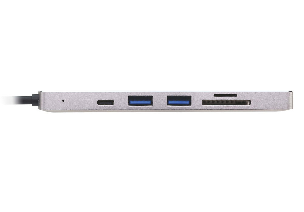 Aten USB-C HDMI Multiport Mini-Dock with Power Pass-Through supports 4K @ 30Hz and power delivery up to 60W via USB-C power adapter